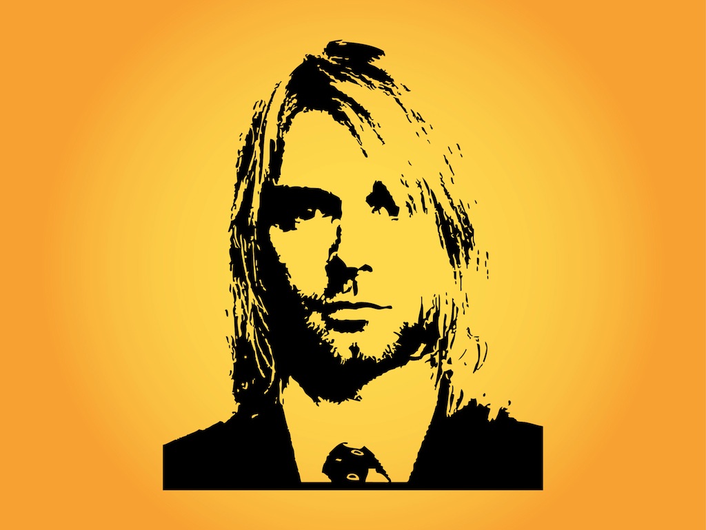 1024x769 Kurt Cobain Vector Art Graphics