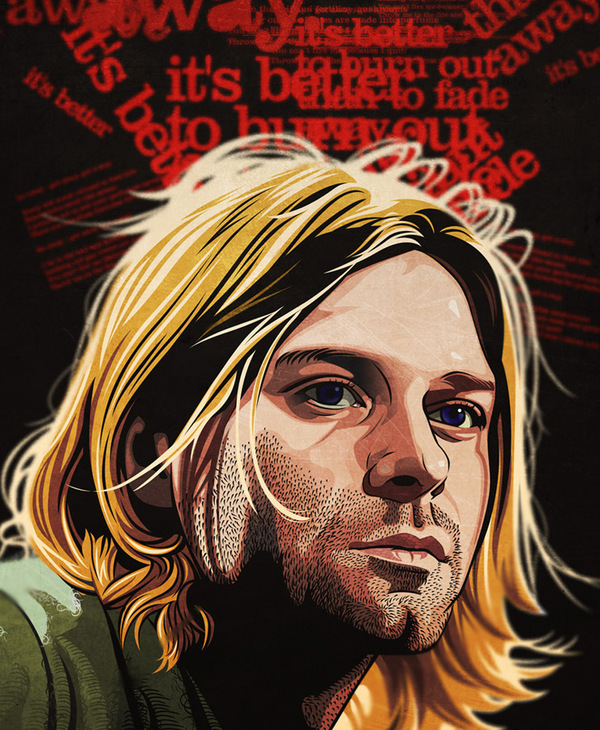 600x730 Kurt Cobain On Behance
