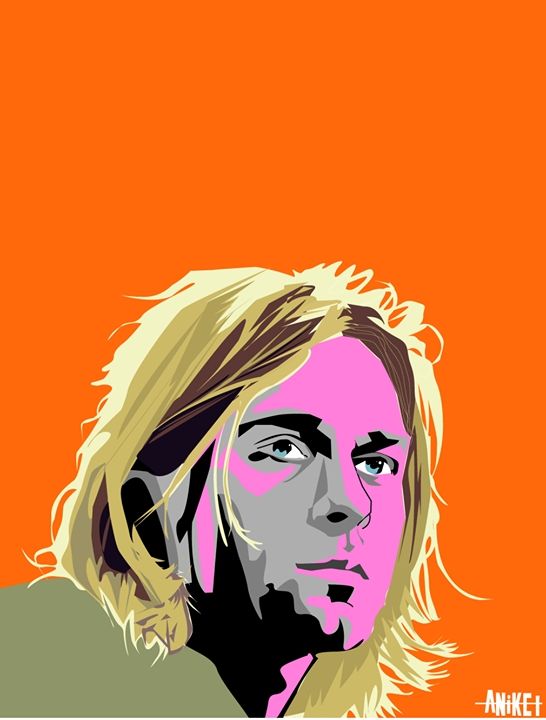 Kurt Cobain Vector at Vectorified.com | Collection of Kurt Cobain ...