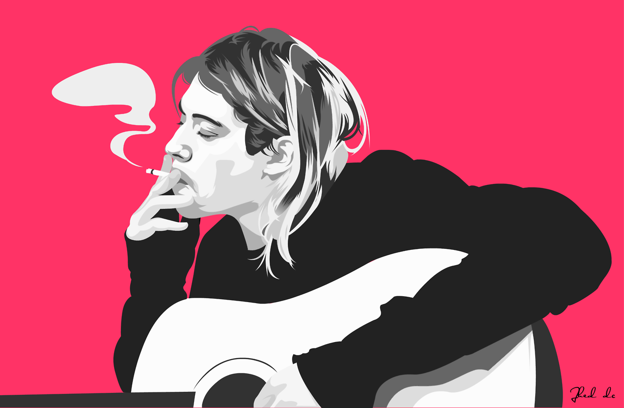 1280x836 Art Of Noob This Is A Vector Art I Made Of Kurt Cobain