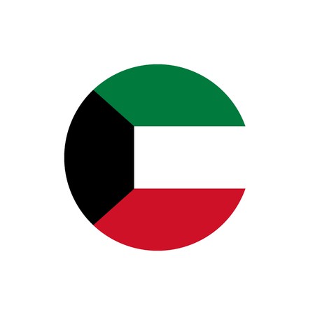 450x450 Kuwait Flag, Official Colors And Proportion Correctly National
