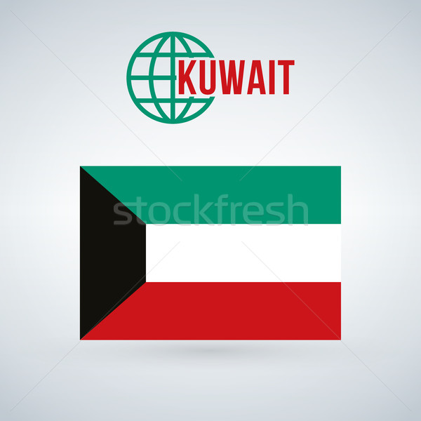 600x600 Kuwait Flag, Vector Illustration Isolated On Modern Background