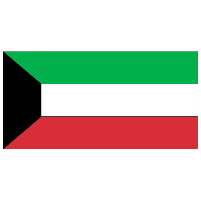 660x660 Kuwait Flag Vector