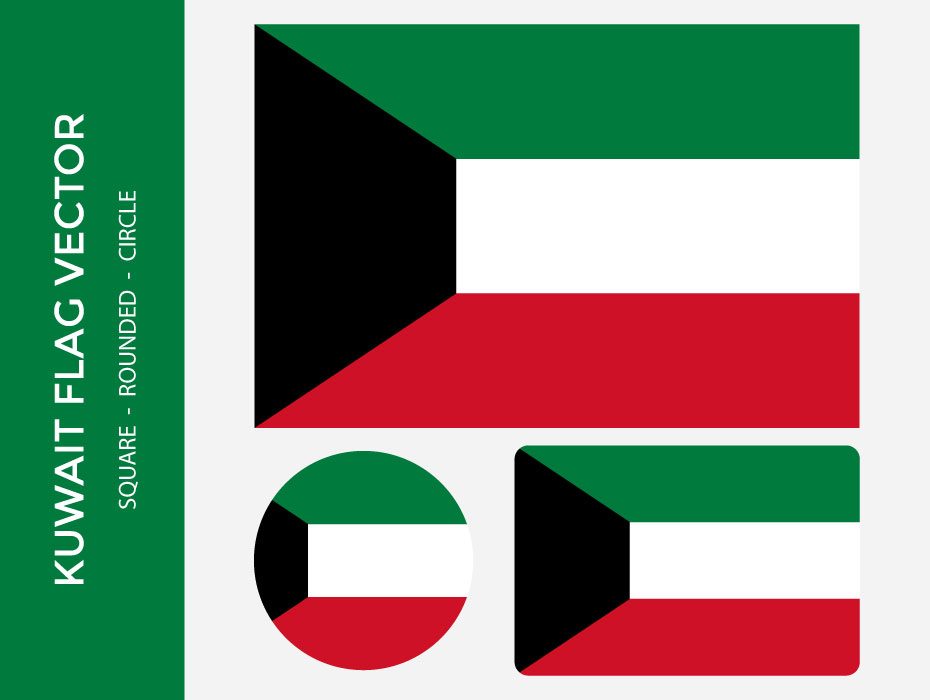 930x700 Kuwait Flag Vector Frebers