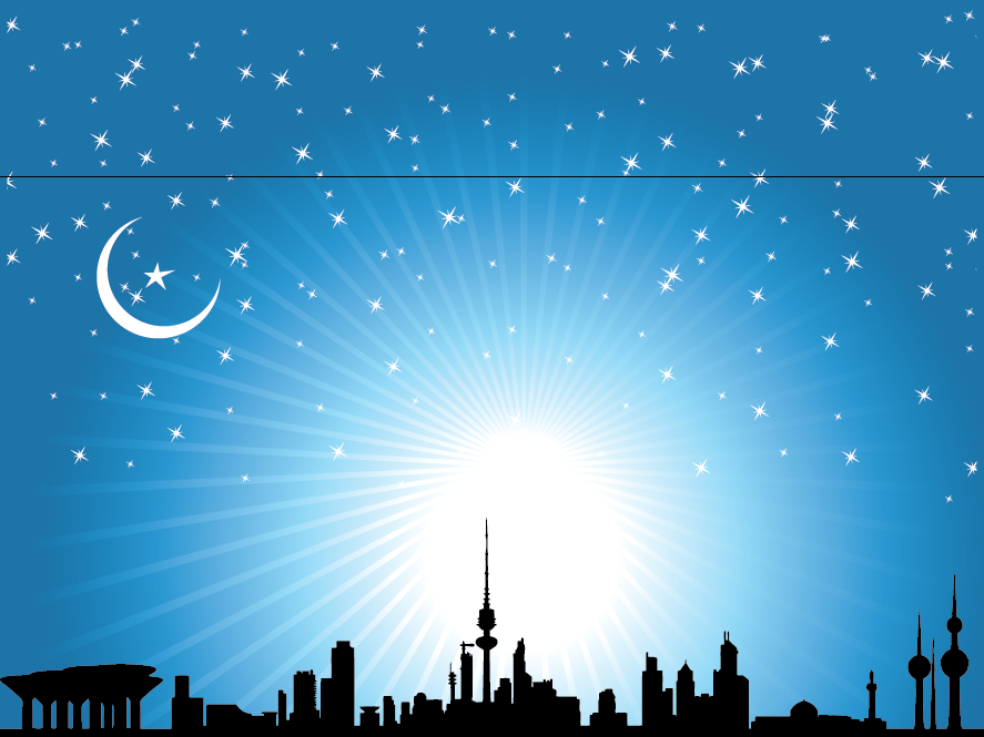 887x665 Kuwait Skyline Vector Kuwait Towers Vector