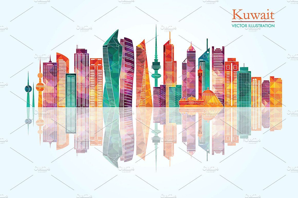1160x772 Kuwait City Detailed Skylines
