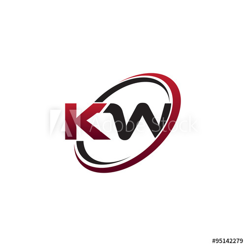 500x500 Modern Initial Logo Circle Kw
