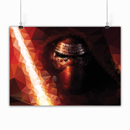 Kylo Ren Vector Art Print 500x500 Kylo Ren Vector Art Print