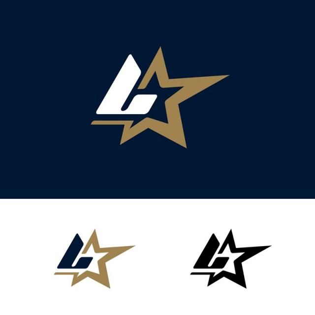 640x640 Letter L Logo Template With Star Design Element Vector