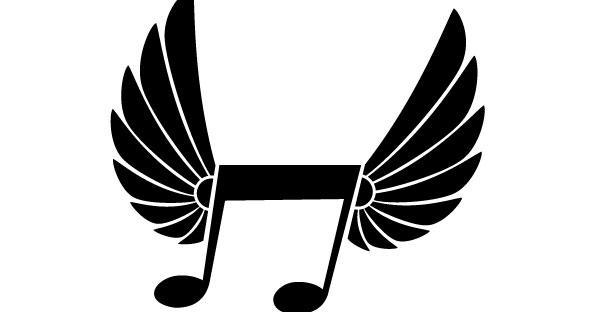 598x312 Music Note Vector