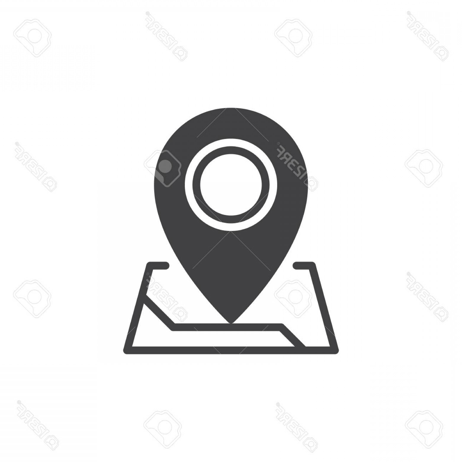 1560x1560 Photostock Vector Map Pointer Icon Vector Filled Flat Sign Solid