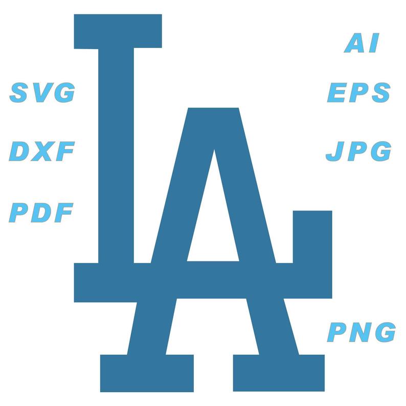 794x794 La Dodgers Logo Png Pdf Dxf Vector Etsy