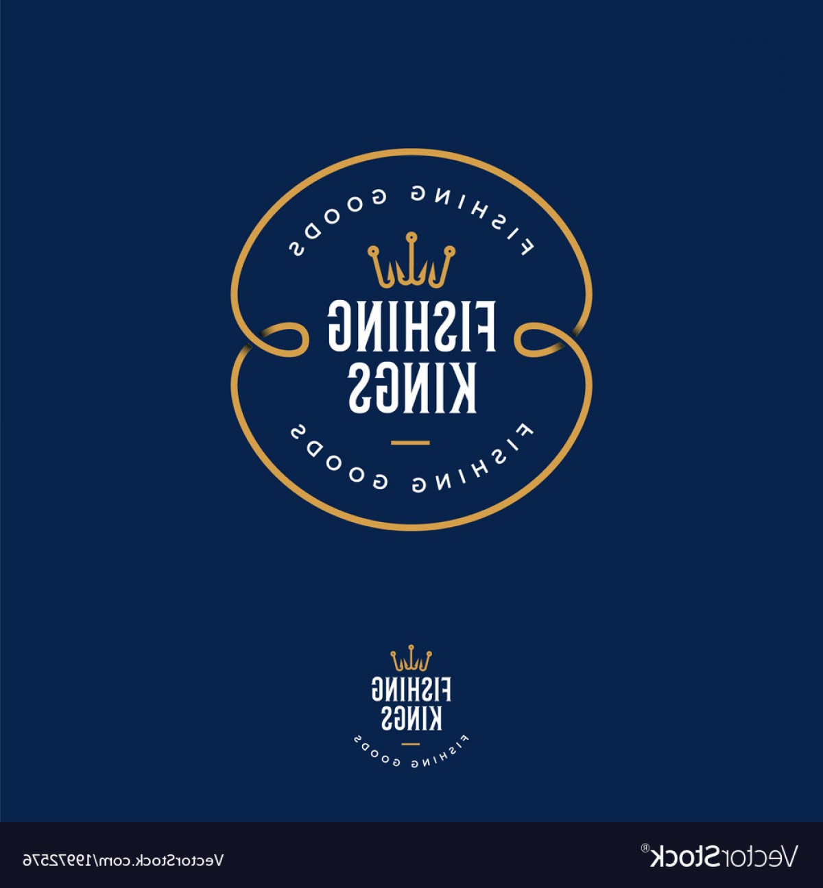 1200x1296 Fishing Kings Logo Hooks Like A Crown Vector Handandbeak