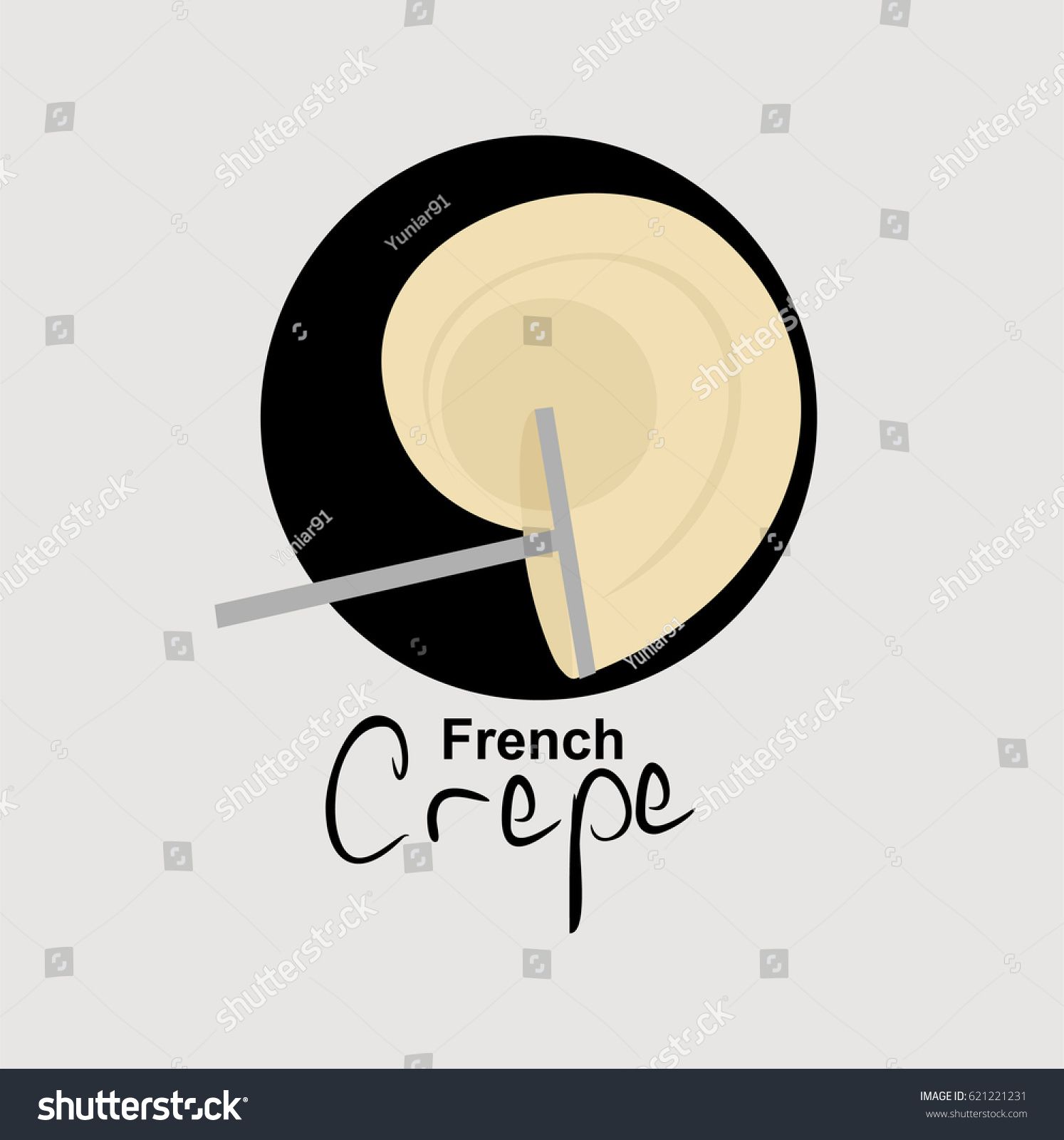 1494x1600 French Crepe Logo Vector Illustration Shutterstock
