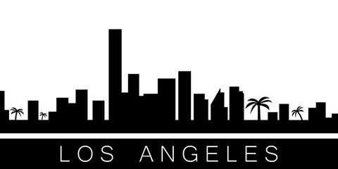 La Skyline Vector at Vectorified.com | Collection of La Skyline Vector ...