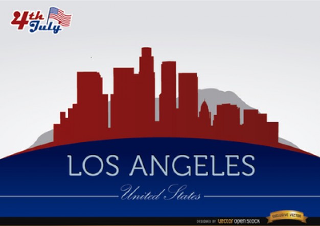 626x442 Los Angeles Skyline Vectors, Photos And Free Download