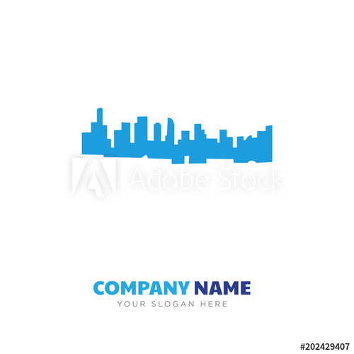 500x500 Black La Skyline Company Logo Design