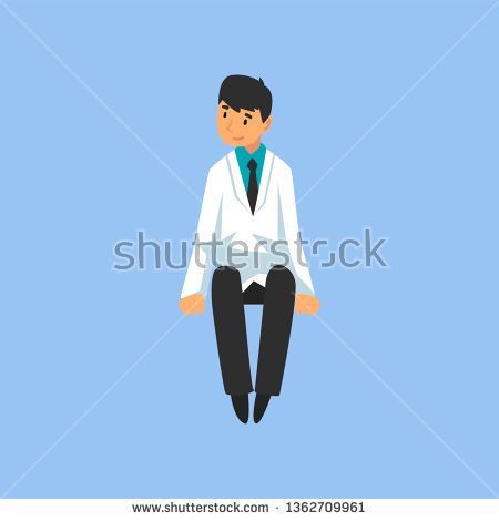 450x470 Stock Vector Male Professional Doctor Character In Sitting Pose