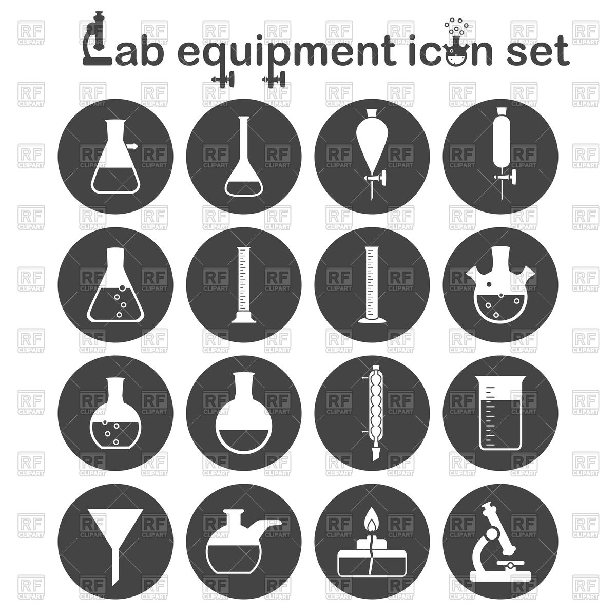1200x1200 Lab Equipment Icons Vector Image Of Healthcare, Medical