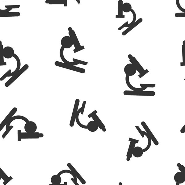 599x600 Microscope Lab Icon Seamless Pattern Background Business Concept