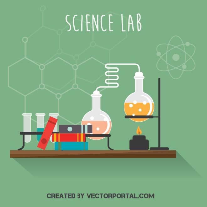 660x660 Chemical Lab Vector Illustration Various Vectors Vector Free