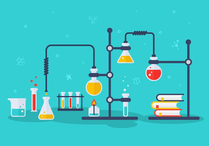 700x490 Chemistry Lab Vector Illustration