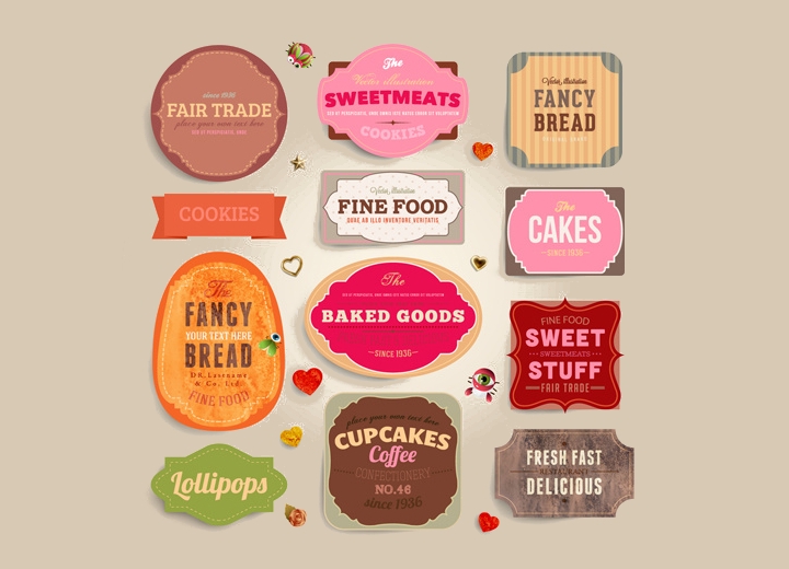 720x520 Free Label Designs