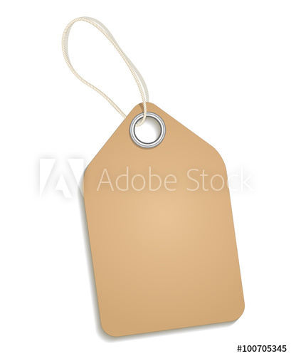 409x500 Empty Cardboard Tag Paper Tag, Price Tag For Retail, Label
