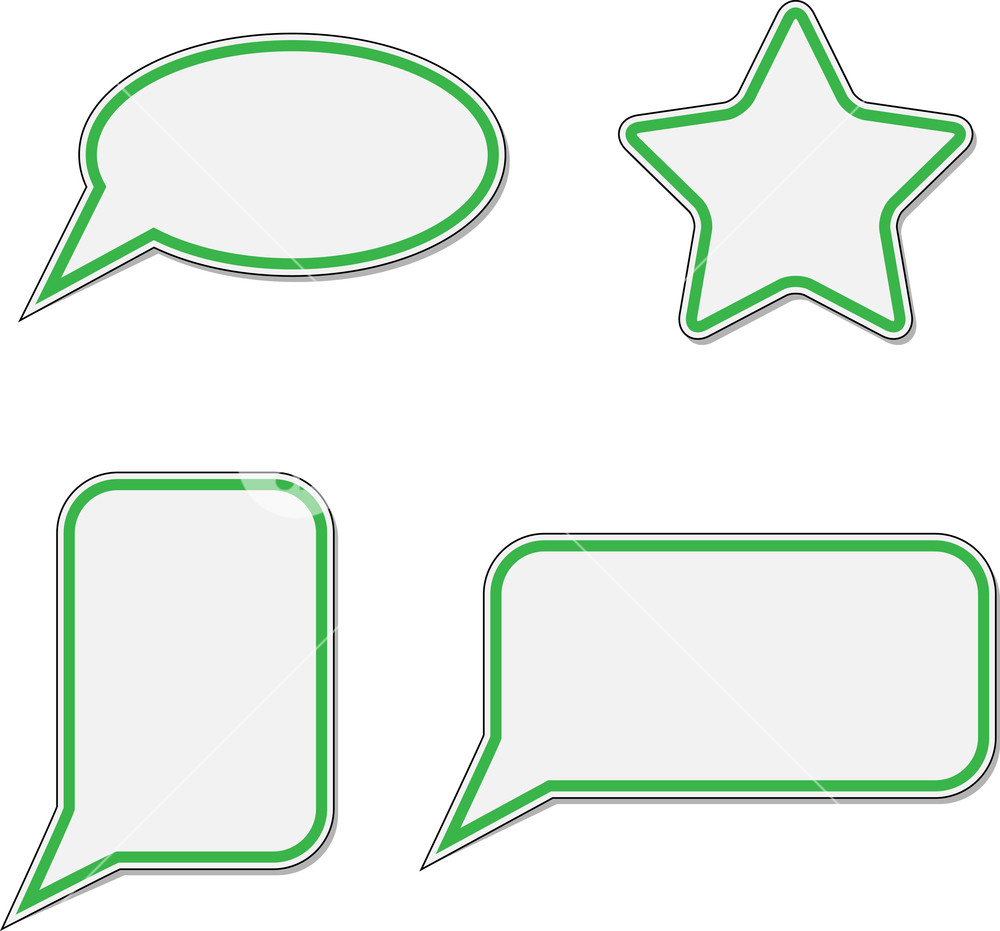 1000x931 Sticker Speech Bubble Set Icon Message Web, Label Tag Paper, Talk