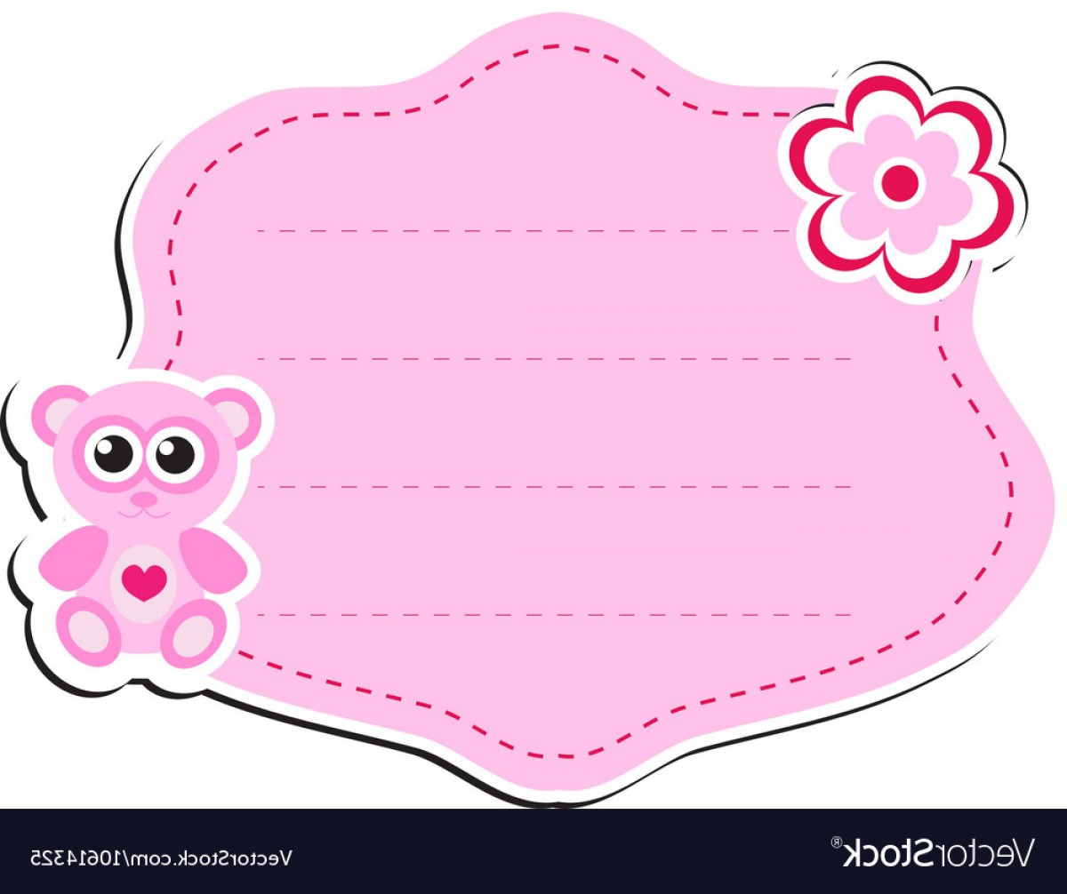 1200x1006 Cute Sticker Label Frame For Text Kids Tag Vector Newwaysys