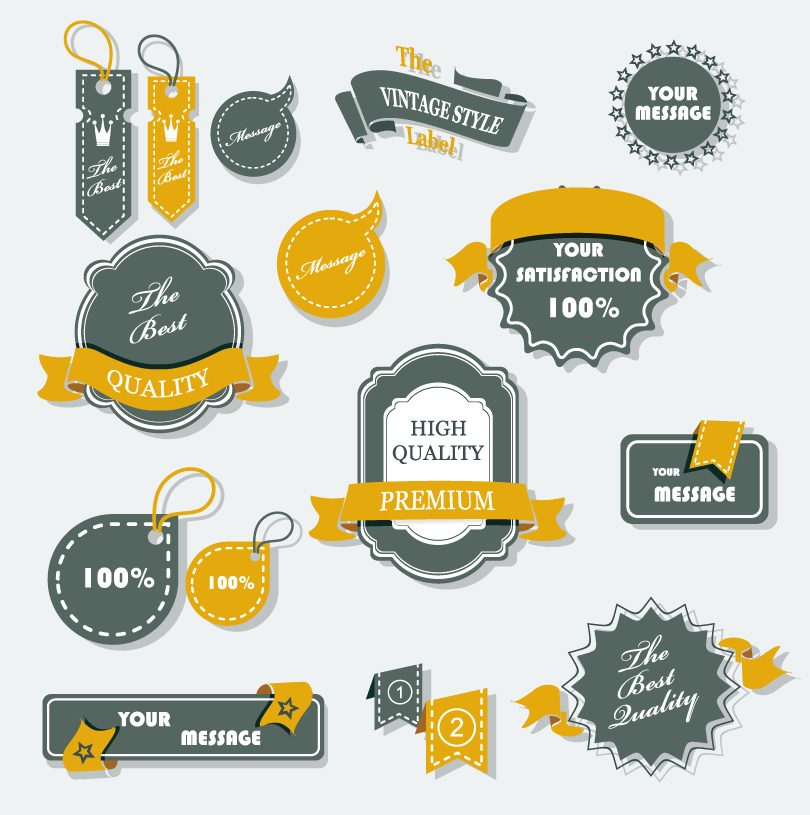 810x815 Products Recommended Label Vector Free Vector Graphic Download