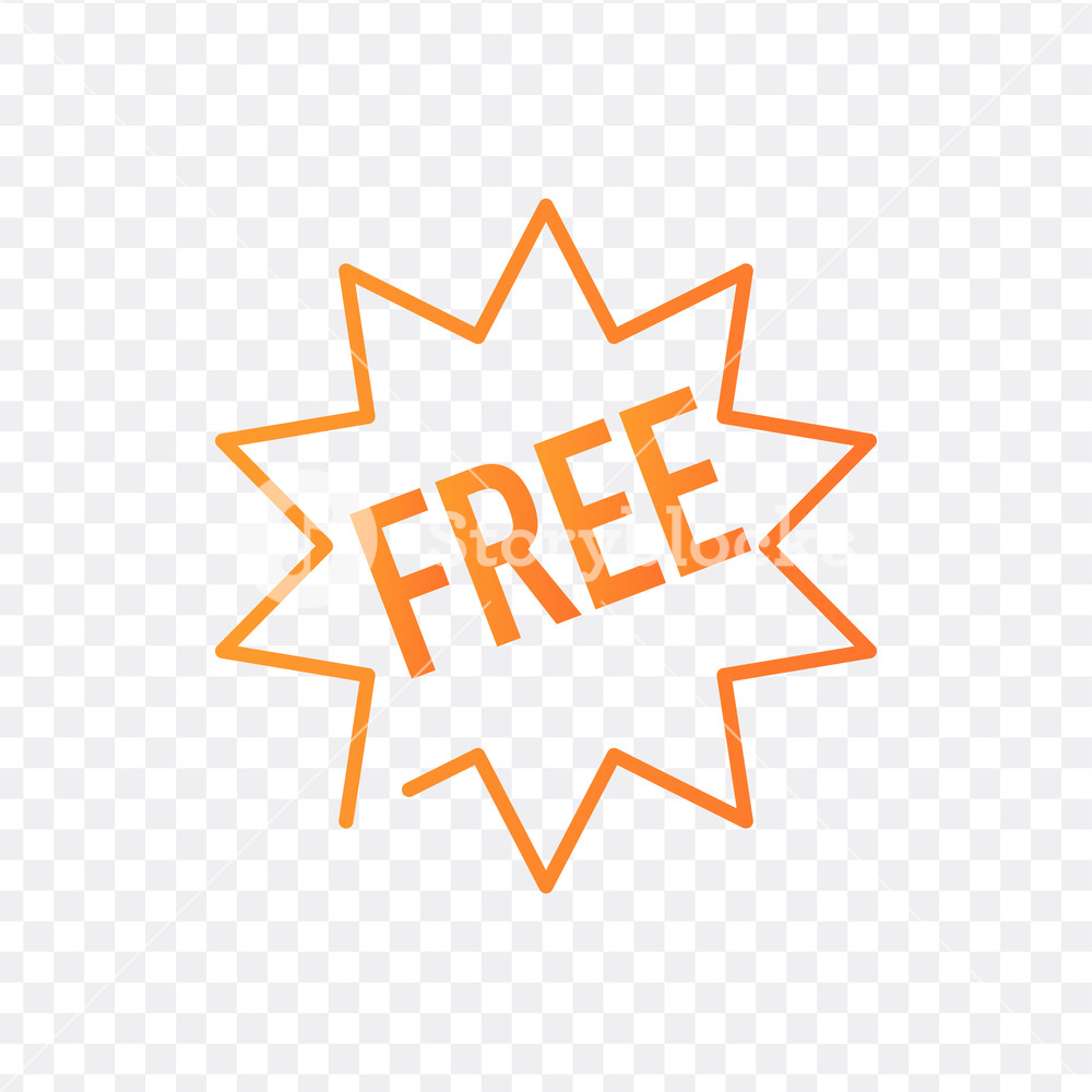 1000x1000 Vector Free Starburst Label, Vector Illustration Isolated