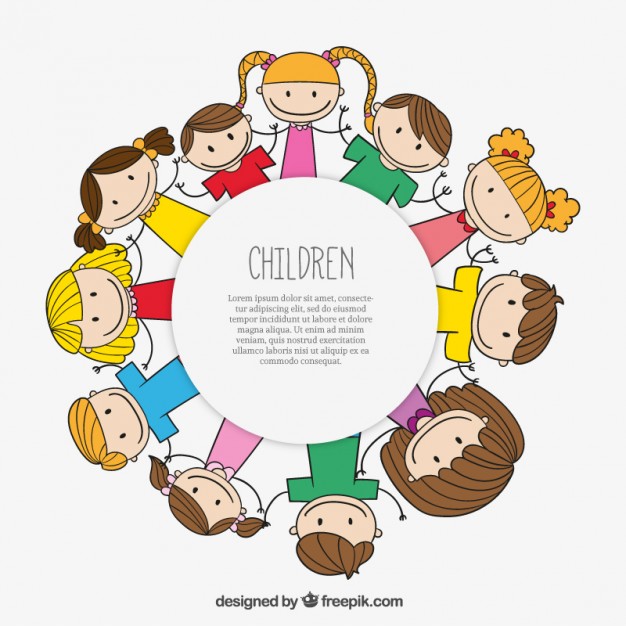 626x626 Children Label Vector Free Download