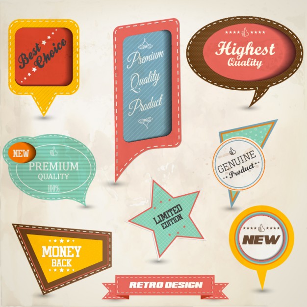 626x626 Set Of Paper Tag Labels Download Free Vector Vector Free