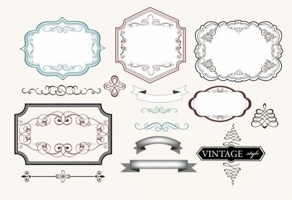 425x292 Vintage Labels Free Vector In Adobe Illustrator