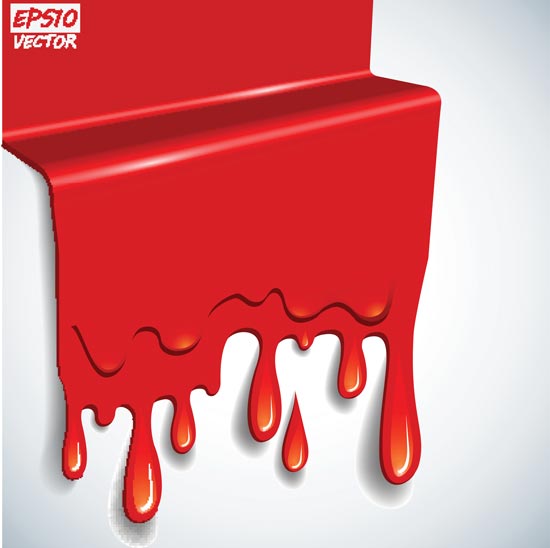 550x548 Red Blood Label Vector