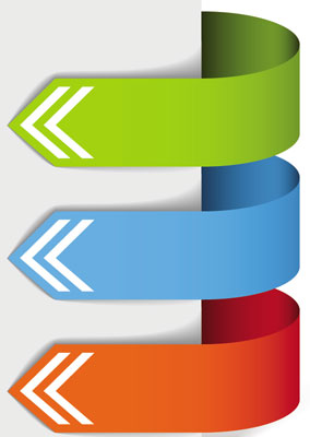 284x400 Arrow Labels Vector