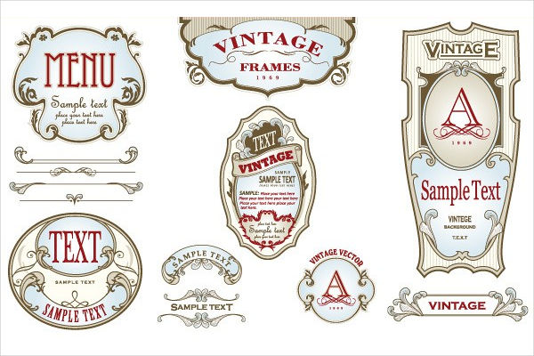 Labels Vintage Vector