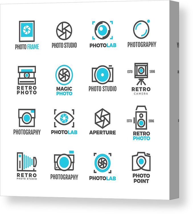 678x750 Wedding Photography Studio Vintage Vector Labels With Camera