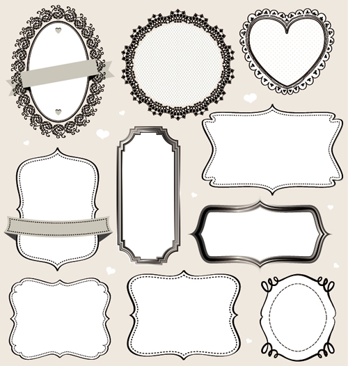 500x526 Vintage Labels Frames Vectors Free Download