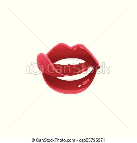 450x470 Mujer, Labios, Vector, Sexy, Abierto, Caricatura, Rojo Pega, Moda