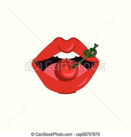 450x470 Mujer, Labios, Vector, Sexy, Caricatura, Rojo Moda, Abierto