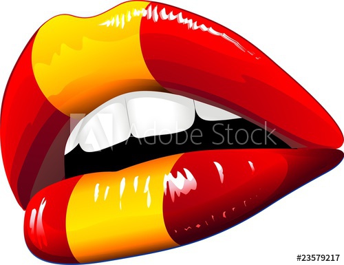500x385 Labbra Sensuali Bandiera Spagna Labios Sensuales Bandera