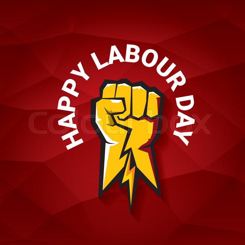 800x800 Happy Labour Day Vector Label With Stock Vector Colourbox