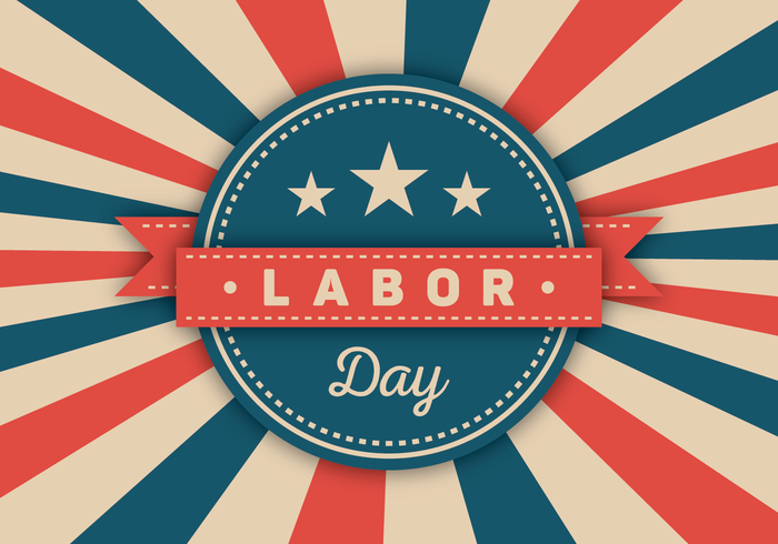 700x490 Labor Day Vector Badge
