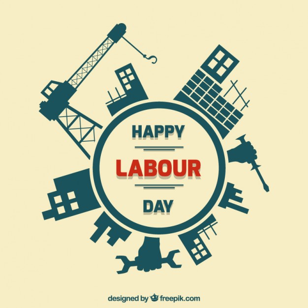 626x626 Vintage Labor Day Background Vector Free Download