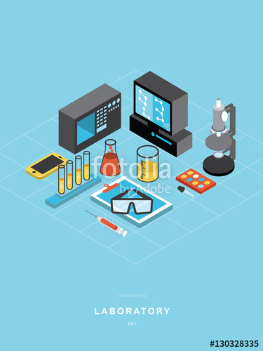 375x500 Isometric Laboratory Vector Design Stock Image And Royalty Free