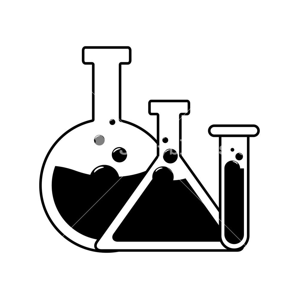 1000x1000 Test Tubes Glassware Science Laboratory Vector Illustration