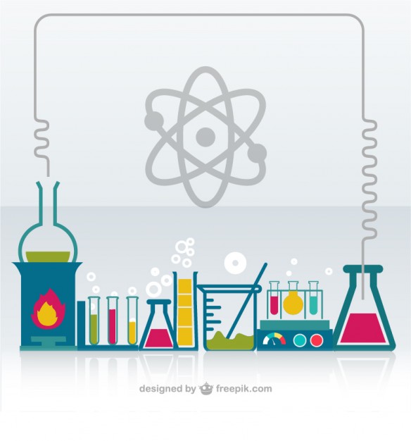 584x626 Chemistry Laboratory Vector Free Download