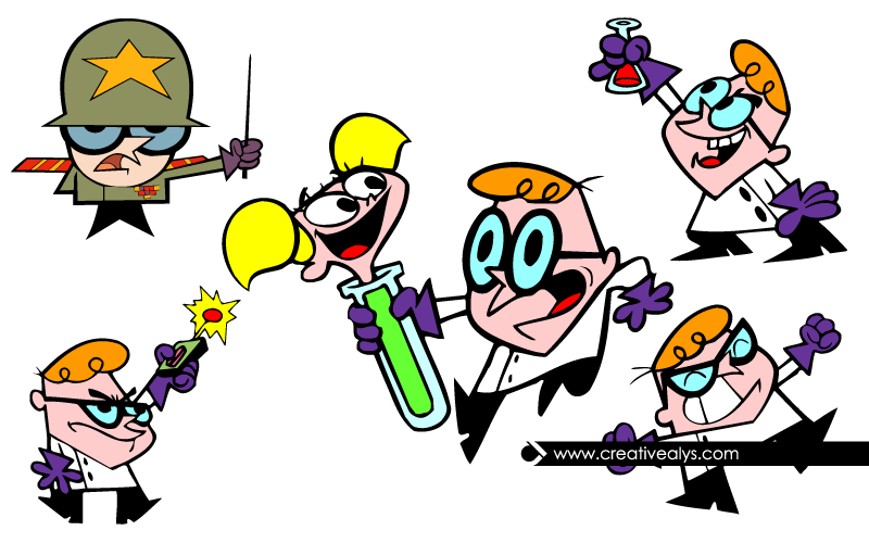 800x500 Dexter's Laboratory Vector Illustrations Creative Alys